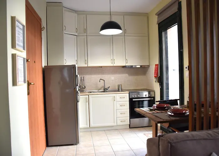 Apartmán Thearetsouplace, Elegance Apartment, 200m From The Sea With Parking, 1g Wifi, Cosmote Tv *