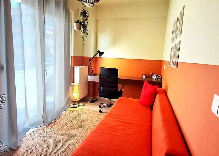 Apartmán Thearetsouplace, Elegance Apartment, 200m From The Sea With Parking, 1g Wifi, Cosmote Tv Soluň